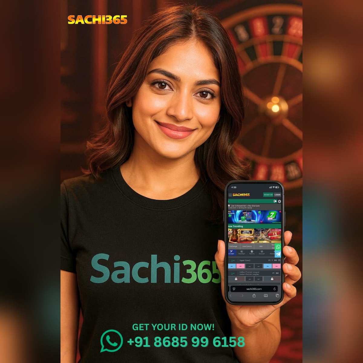 info_Sachi365's tweet image. 🎰 Ready to Play and Win Big?
Join SACHI365, your trusted destination for live casino, sports betting, and instant gaming thrills – all in one place!

#Sachi365 #CasinoLive #SportsBetting #FastWithdrawals #GamingPlatform