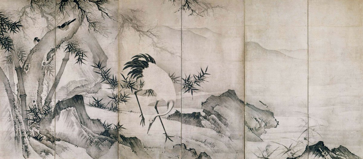 松竹梅鶴の図　石川有隣　Y250 松竹梅鶴の図 石川有隣 Y250 松竹梅鶴の図 石川有隣 Y250