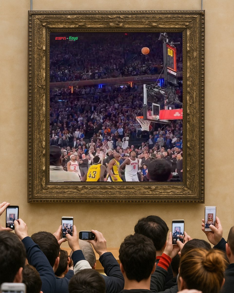 Still can't believe this went in ... 🤯 🎨 

Watch every game of the NBA Conference and Finals LIVE with ESPN on Kayo.

#HangItInTheLouvre #NBA #NBAFinals