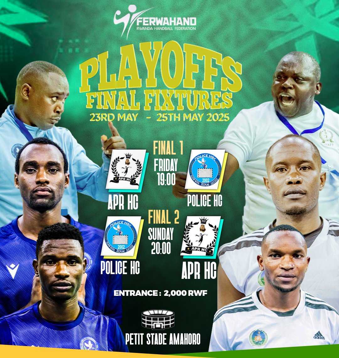 TityKayishema's tweet image. APR HC v Police HC, umukino uhebuje indi y'umutekano mu #Rwanda gukomera?

Kugeza ubu mu #Rwanda hari imikino 6 y'abashinzwe y'umutekano:

- Marines v APR FC
- APR FC v Police FC
- APR VC v Police VC
- APR w FC v Police w FC
- APR HC v Police HC
- APR w VC v Police w VC…