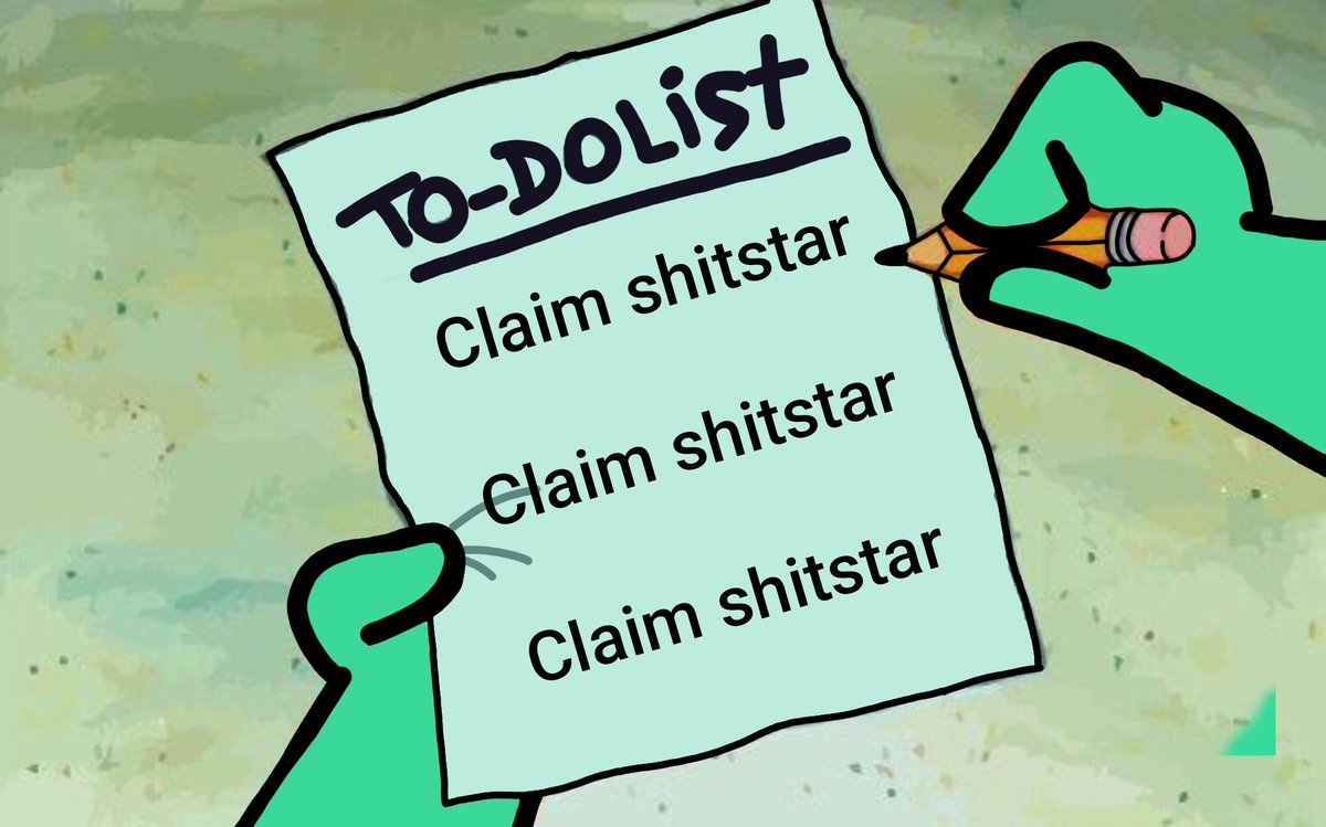 gm mfers ☀️

wallet? ✅
network fees? ✅
brainless conviction? ✅
claim $SHITSTAR like it’s a ritual 💩⭐
repeat 3x for max power.

today we moon 🚀