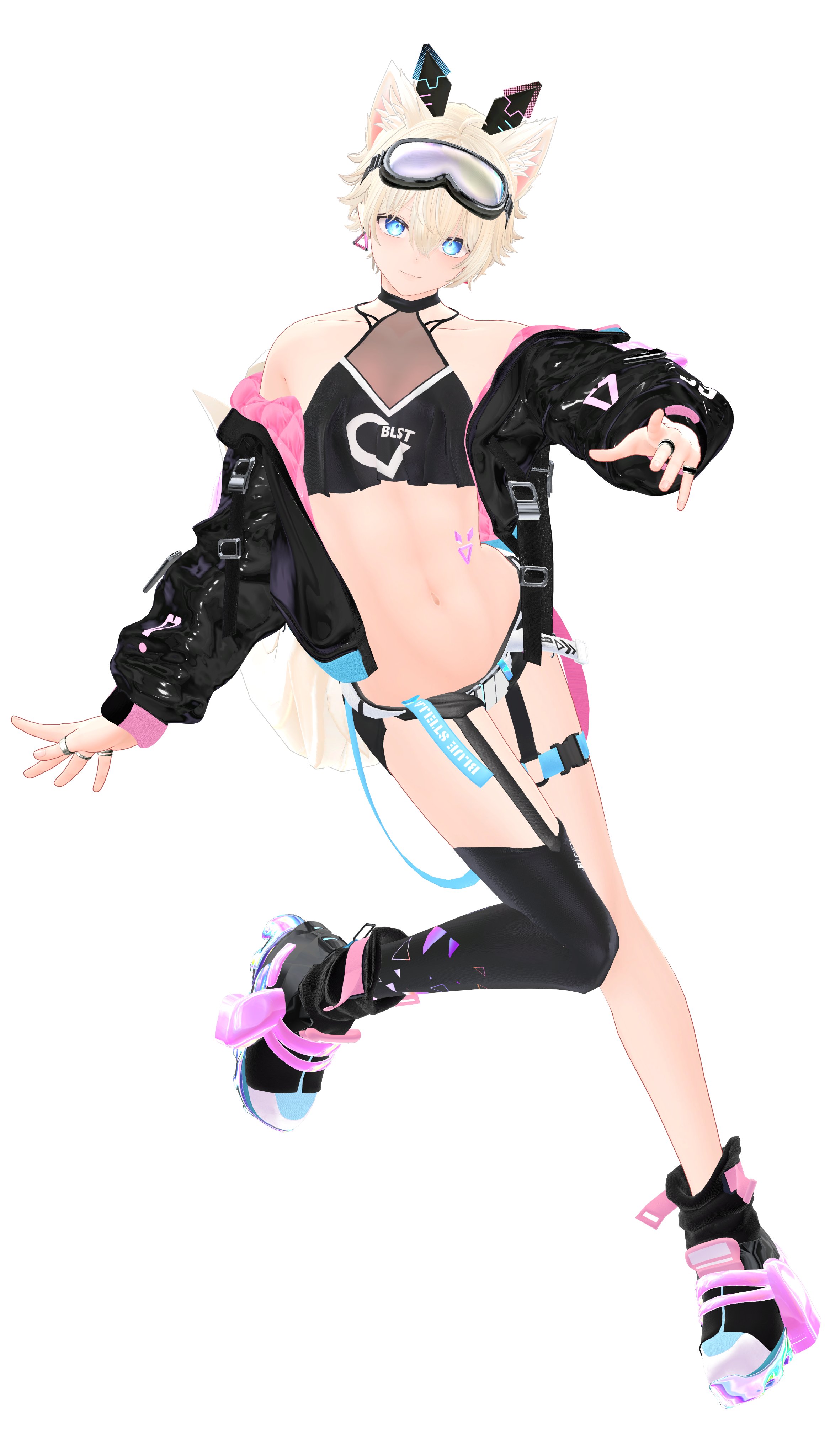 LF: 【オリジナル3Dモデル】彼方-Kanata- #BLUESTELLA