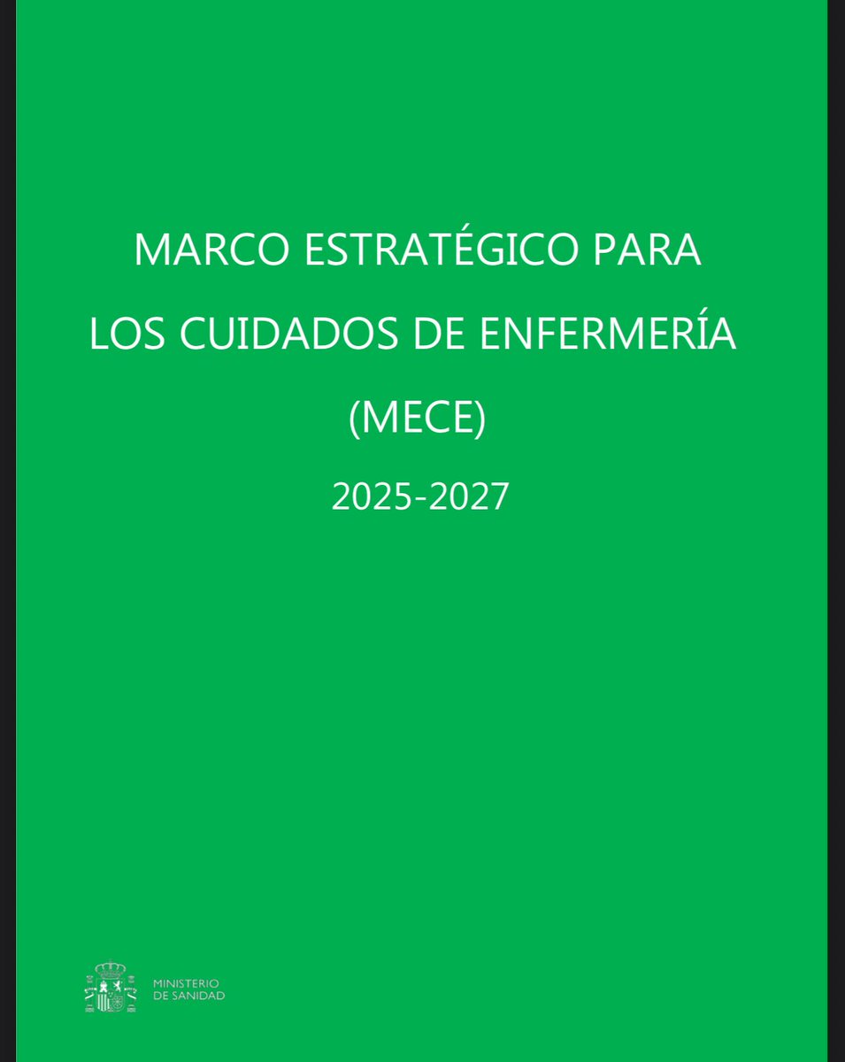 Aprobado el Marco Estratégico para los #Cuidados de #Enfermería por el Consejo Interterritorial SNS 

Me ha encantado ver la pluralidad de personas que han hecho posible este documento. Grandes referentes en nuestra profesión.

⚡️<a href="/sanidadgob/">Ministerio de Sanidad</a> sanidad.gob.es/areas/cuidados…
