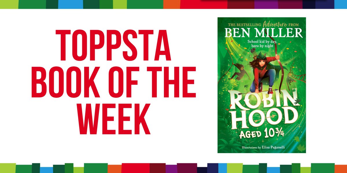 toppsta (@toppsta) on Twitter photo 📚 BOOK GIVEAWAY!
Our Book of the Week is Robin Hood Aged 10 ¾ , the magical new middle-grade adventure written by <a href="/ActualBenMiller/">Ben Miller</a> and illustrated by <a href="/elisaupsidedown/">Elisa Paganelli</a>
Charlie’s just started at a new school and is feeling a bit lost —until a magical library door transports 📚 BOOK GIVEAWAY!
Our Book of the Week is Robin Hood Aged 10 ¾ , the magical new middle-grade adventure written by <a href="/ActualBenMiller/">Ben Miller</a> and illustrated by <a href="/elisaupsidedown/">Elisa Paganelli</a>
Charlie’s just started at a new school and is feeling a bit lost —until a magical library door transports