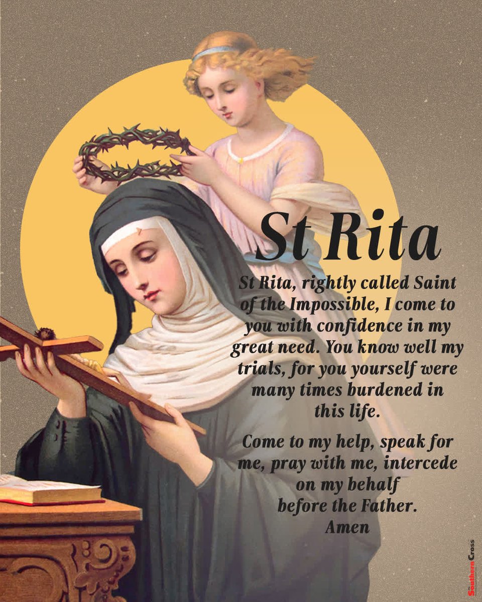 Today is the Feast of St Rita of Cascia, patroness of impossible causes, marital problems, domestic abuse, mothers, sickness, wounds and sterility 🙏

Learn more about her life scross.co.za/2021/05/st-rit…