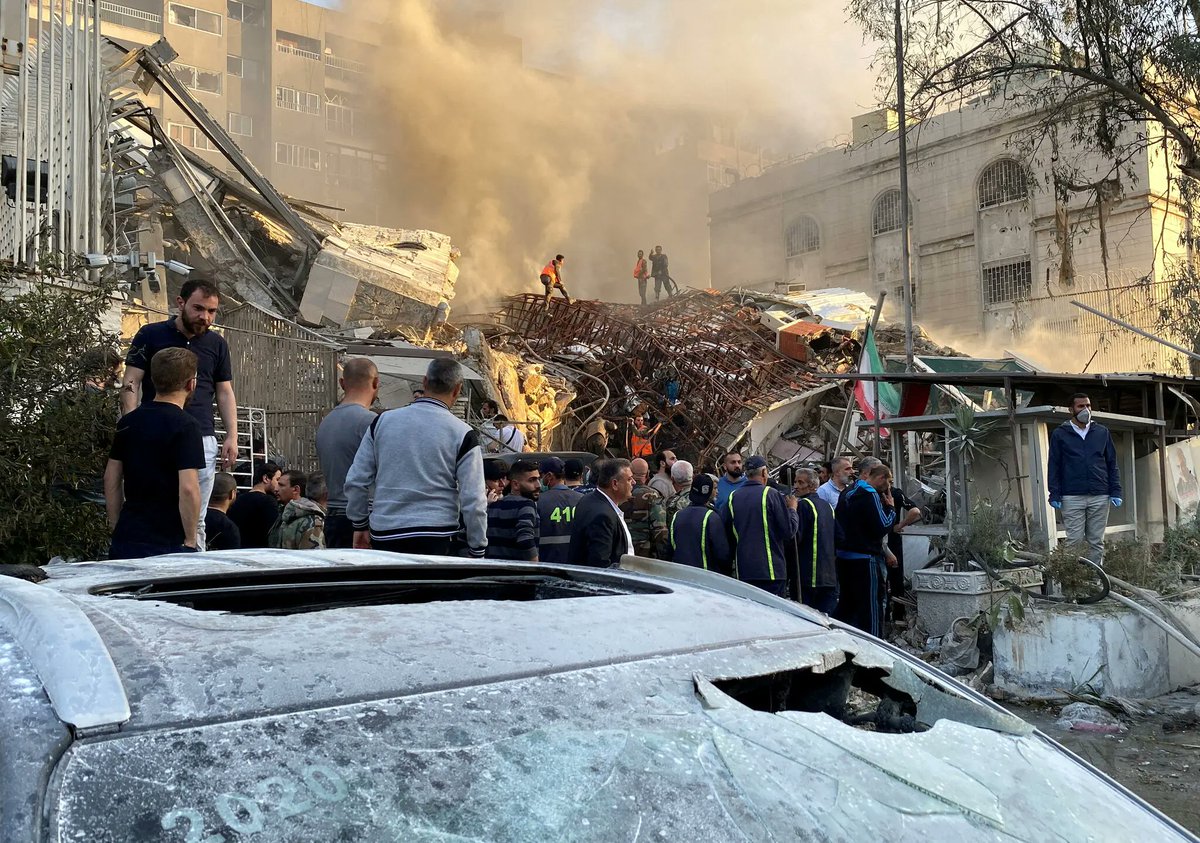 Remembering when Israel bombed the Iranian Embassy in Damascus and killed 16 people last year. There is no red line Israel didn't cross first.