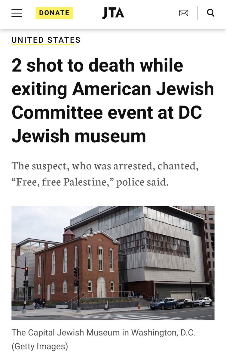It wasn’t just not two random people, and also it wasn’t just “in front of the Capital Jewish Museum” it was literally at a pro-Israel organization’s event. So an assassination, definitely not a hate crime.