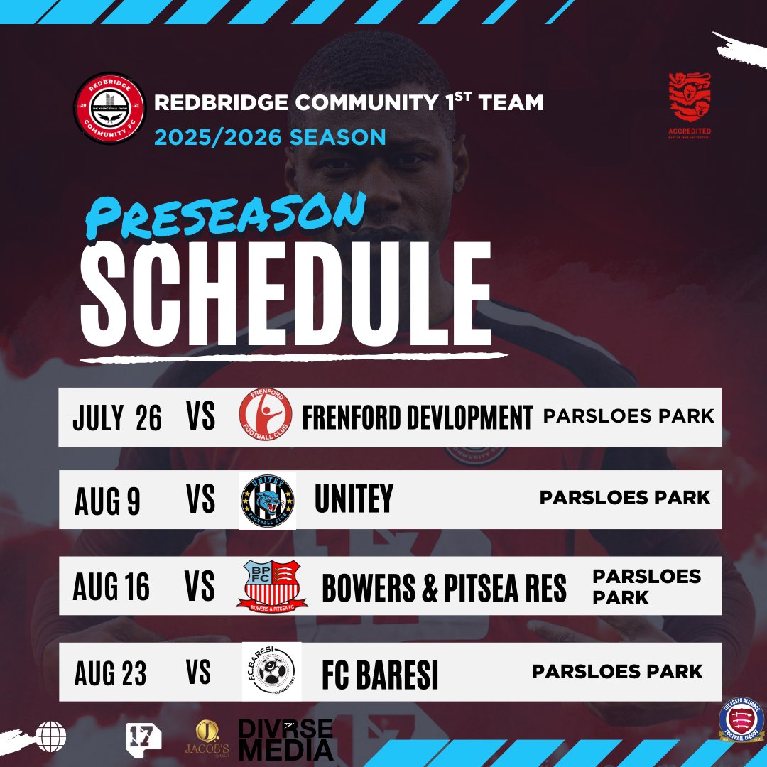 redbridgecommunityfc (@redbridgecfc) on Twitter photo We need an away Friendly game for the 30th / August 2025.
<a href="/EssexAllianceFL/">Essex Alliance FL</a> <a href="/FRIENDLYGAMEUK/">Friendly Game</a> <a href="/Player_TeamFind/">Player/TeamFinder</a> <a href="/eofl/">eofl</a> We need an away Friendly game for the 30th / August 2025.
<a href="/EssexAllianceFL/">Essex Alliance FL</a> <a href="/FRIENDLYGAMEUK/">Friendly Game</a> <a href="/Player_TeamFind/">Player/TeamFinder</a> <a href="/eofl/">eofl</a>