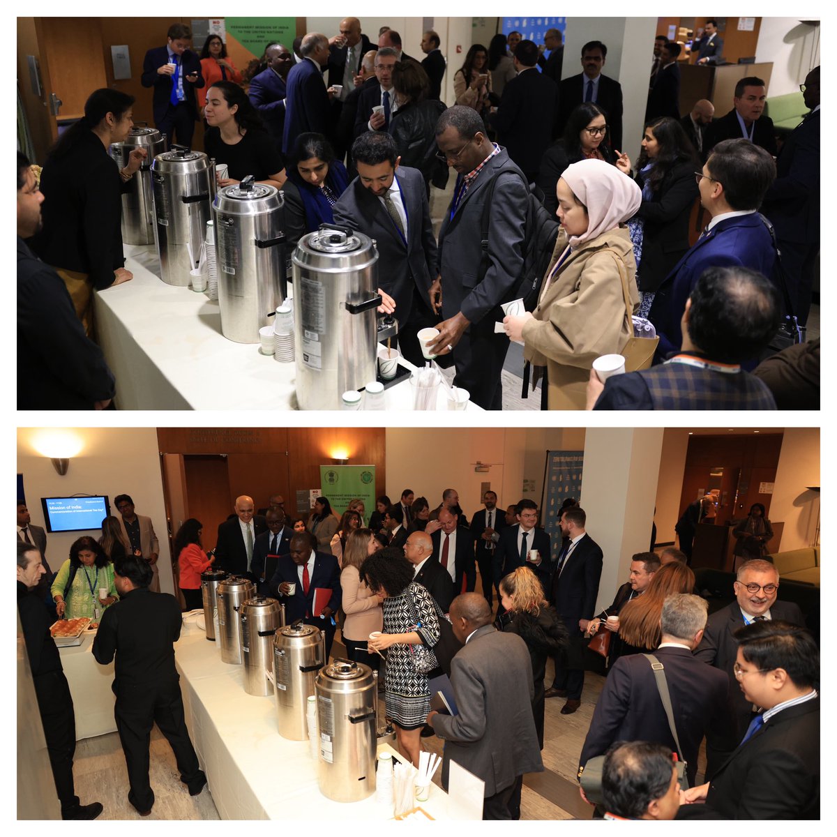 India at UN, NY (@indiaunnewyork) on Twitter photo #IndiaAtUN
<a href="/IndiaUNNewYork/">India at UN, NY</a> hosted a special event at UNHQ themed “Tea for Livelihoods, Tea for SDGs” to mark International Tea Day.
In his remarks, PR <a href="/AmbHarishP/">Parvathaneni Harish</a> underscored tea's transformative power as a catalyst for rural employment, women’s empowerment, and sustainable #IndiaAtUN
<a href="/IndiaUNNewYork/">India at UN, NY</a> hosted a special event at UNHQ themed “Tea for Livelihoods, Tea for SDGs” to mark International Tea Day.
In his remarks, PR <a href="/AmbHarishP/">Parvathaneni Harish</a> underscored tea's transformative power as a catalyst for rural employment, women’s empowerment, and sustainable