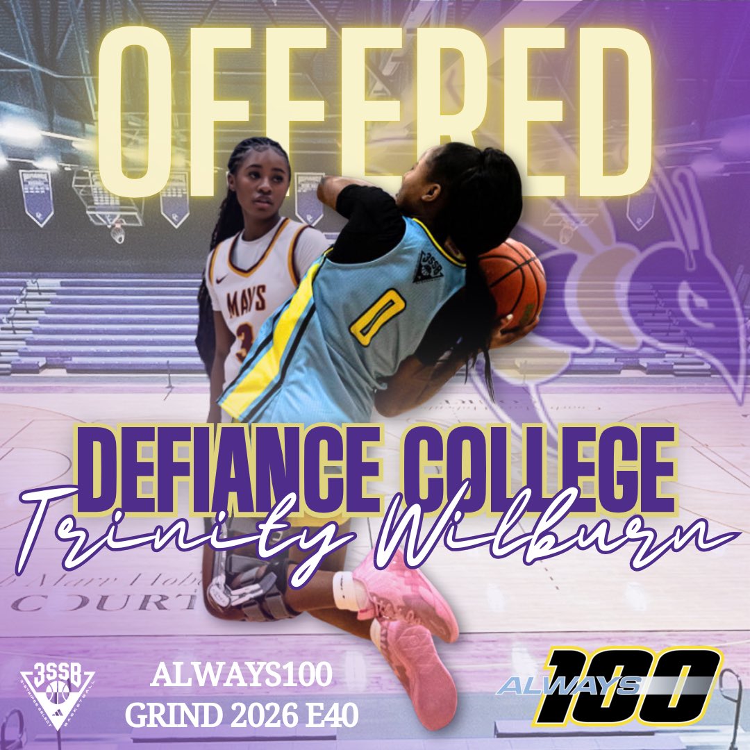 Trinity Wilburn (@trin_wilburn2) on Twitter photo Blessed to receive an offer from <a href="/DefiCollegeWBB/">Defiance College Women's Basketball</a>. Thank you <a href="/CoachCPeay/">Courtney Peay</a> for believing in me! <a href="/vjhAlways100/">Always 100</a> <a href="/CoachChrisPaul/">CP</a> Blessed to receive an offer from <a href="/DefiCollegeWBB/">Defiance College Women's Basketball</a>. Thank you <a href="/CoachCPeay/">Courtney Peay</a> for believing in me! <a href="/vjhAlways100/">Always 100</a> <a href="/CoachChrisPaul/">CP</a>
