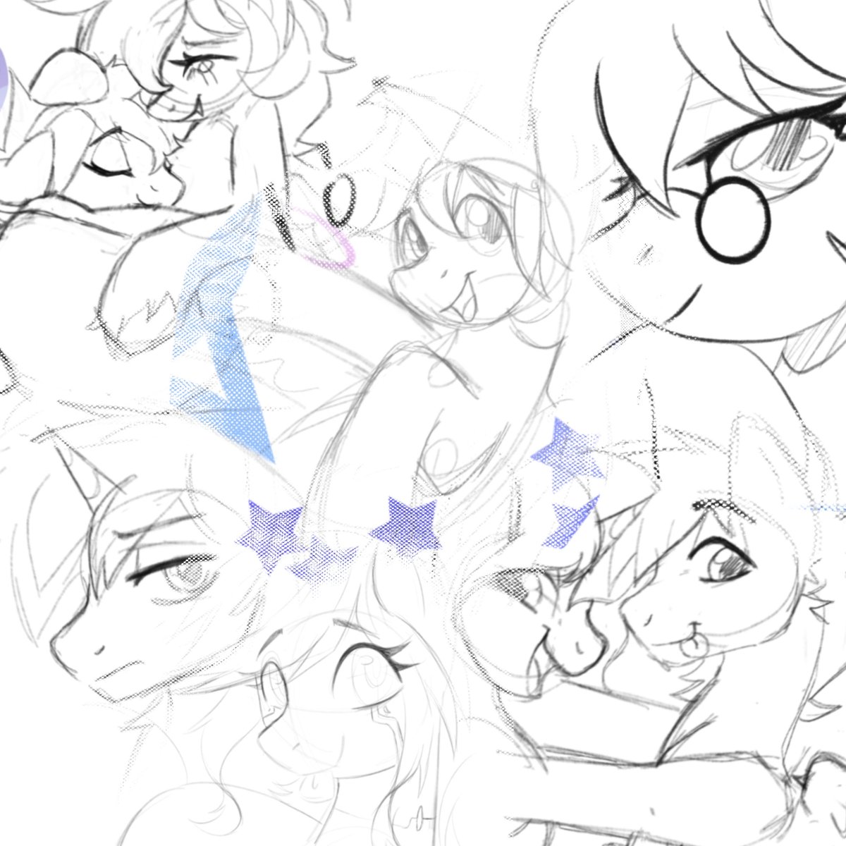 paperrmare's tweet image. too many ponies, or not enough?
[cmm wips!]