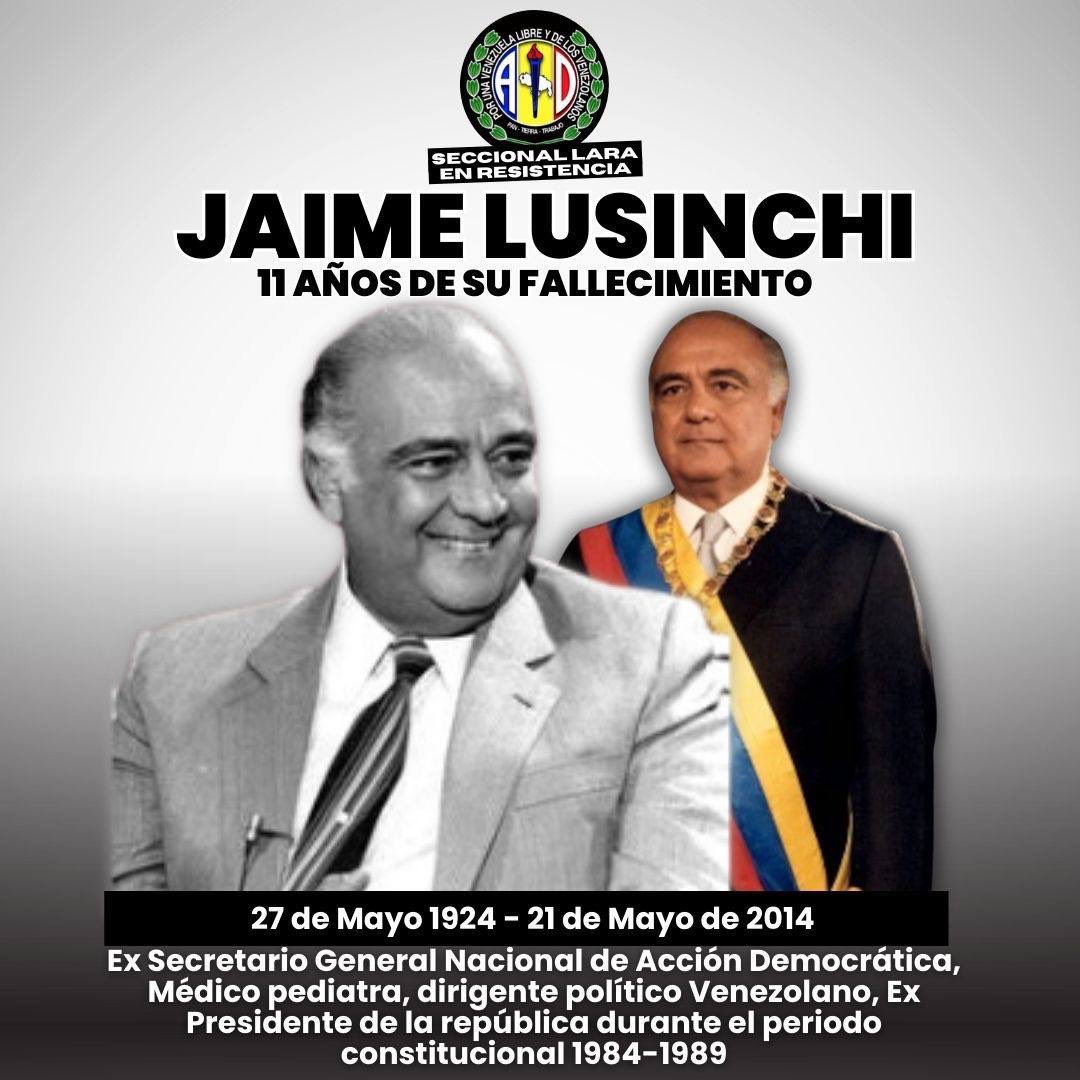 Dos compañeros sembrados en el corazón de los venezolanos, Jaime Lusinchi el presidente, Andrés Eloy Blanco el verbo hecho sueño de libertad, la pluma levantando el silencio del pueblo estremeciendo con su prosa el alma reclamado democracia. ¡Compañeros por siempre!