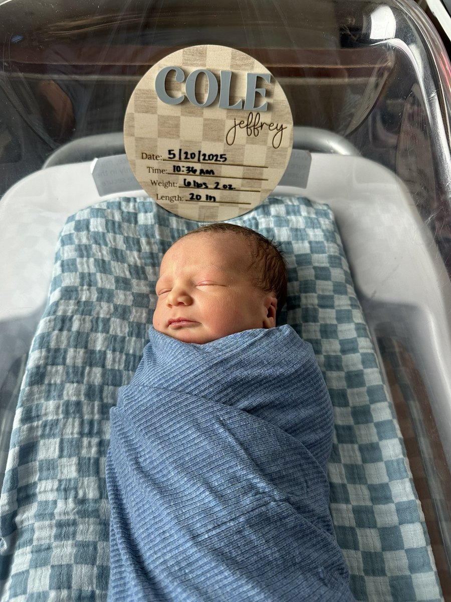 Welcome to the family son. Our little family is now complete. We love you Cole Jeffrey.