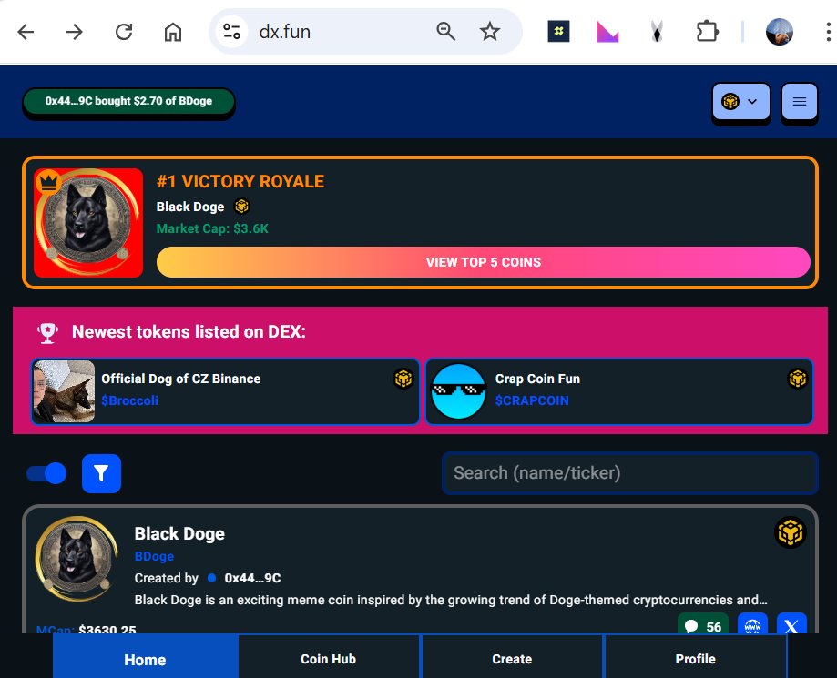 #meme
#Dex
#Bep20 
Be part of Black Doge Fun pool.
dx.fun/0x1f34e6bC02aC…