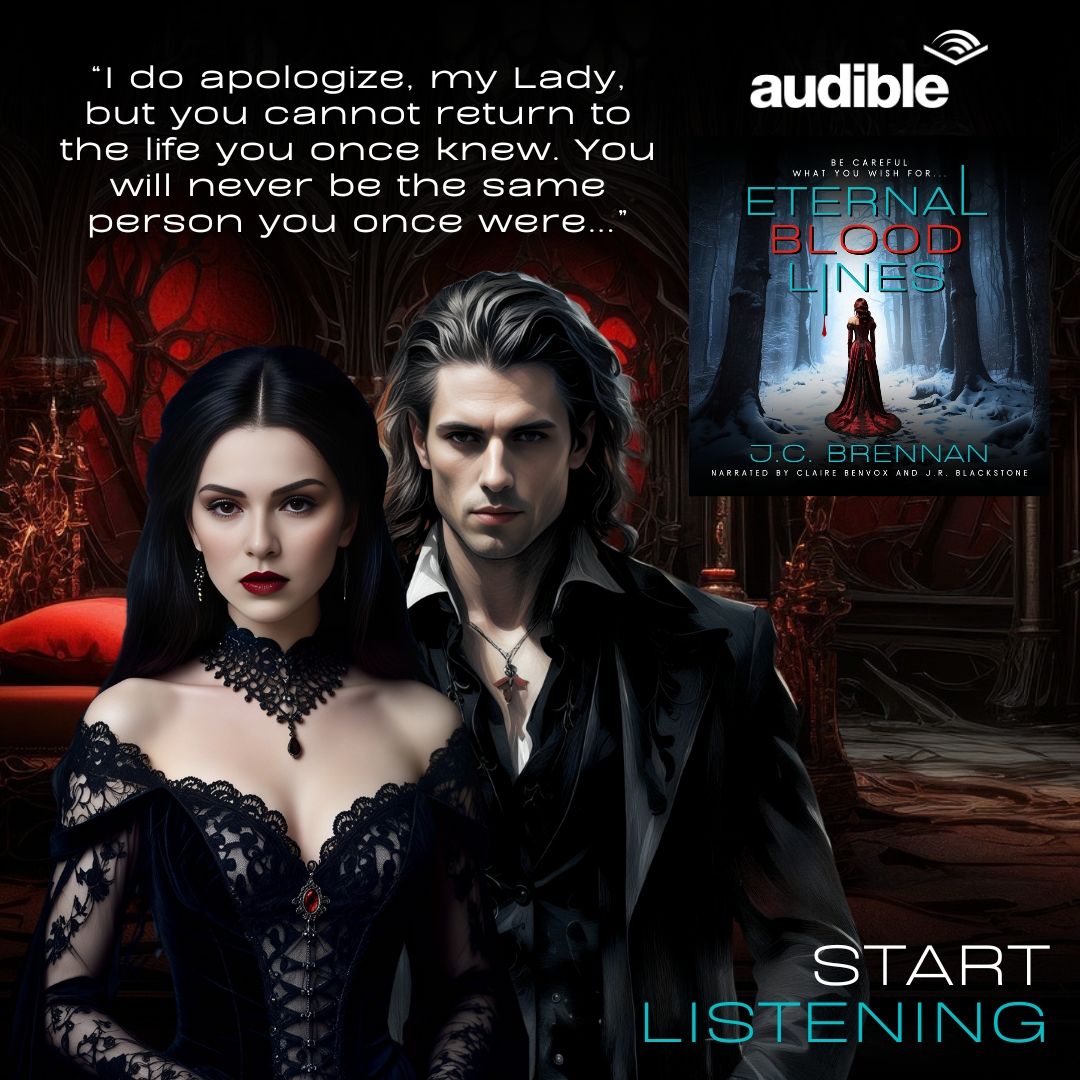 #Audiobook available on #Audible
If you prefer listening to reading.
audible.com/pd/B0DCH5PHRV
Enjoy the duet narration.

#vampires #darkfantasy #vampireromance #gothichorror #audiobook #horror #Listen #DarkRomance #suspensethriller #Dracula