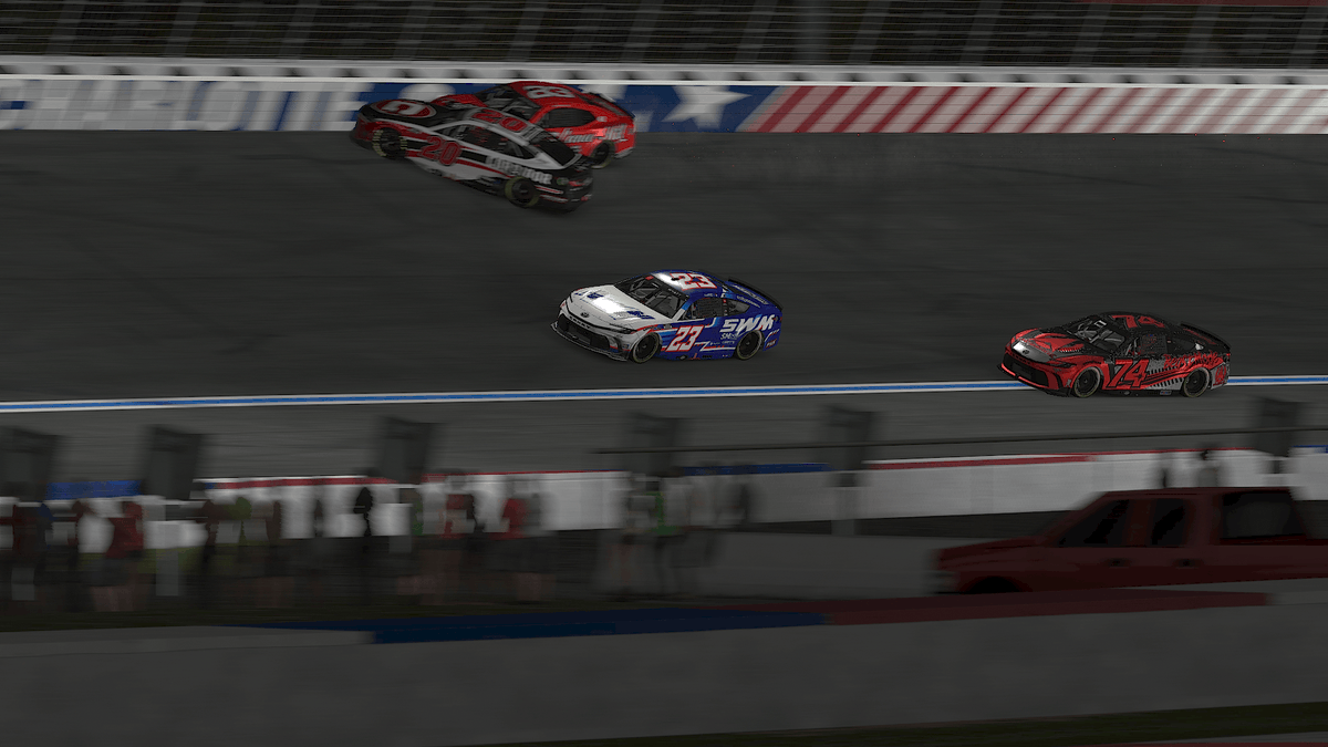 Shayne Wyatt (@shaynewyatt4) on Twitter photo P16. Had a fast #23 <a href="/SimWrapMarket/">SimWrapMarket.com</a> Toyota Camry tonight, but some mistakes by myself ended our run. On the plus side, it wasn't a points night.
Onto Charlotte! P16. Had a fast #23 <a href="/SimWrapMarket/">SimWrapMarket.com</a> Toyota Camry tonight, but some mistakes by myself ended our run. On the plus side, it wasn't a points night.
Onto Charlotte!