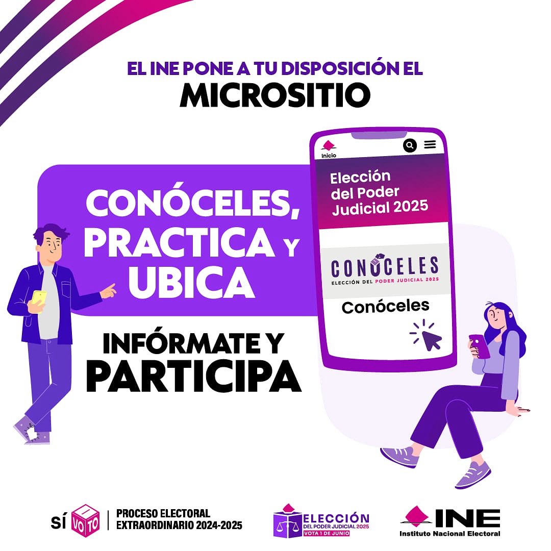 MrsWorld9's tweet photo. Elige con responsabilidad 📍 🔍 Visita el micrositio: ¡Conóceles! 👉 Vota con conocimiento este 1 de junio. #ConócelesPrácticaUbicaPJF #ParticipaciónCiudadanaPJ2025 https://t.co/fvNDAy8J6x