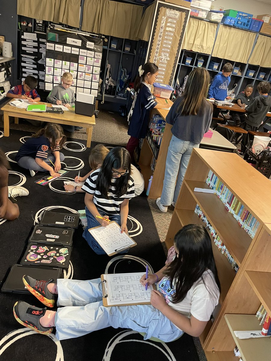 PVWollberg's tweet photo. Playing a 🎲 game to practice multiplication…so much fun! #pvlearns #mathisfun #Collaboration #partnergames https://t.co/f0art7nTSf