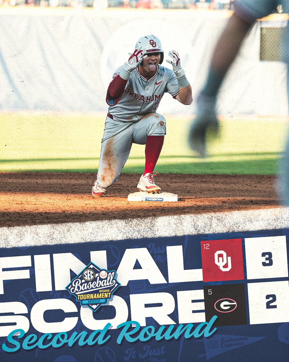 Southeastern Conference (@sec) on Twitter photo building that 'mo 📈
No. 12 <a href="/OU_Baseball/">Oklahoma Baseball</a> downs the Dawgs en route to the Quarterfinals!
#SECBSB x #SECTourney building that 'mo 📈
No. 12 <a href="/OU_Baseball/">Oklahoma Baseball</a> downs the Dawgs en route to the Quarterfinals!
#SECBSB x #SECTourney
