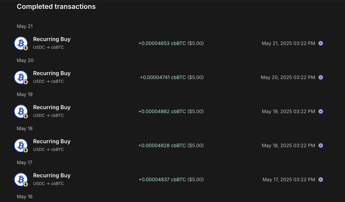 Newton <a href="/MagicNewton/">Newton</a> 500creditもらえるタスク開始
ちなみにかなり500は大きい！

タスク内容は定期購入エージェントを起動させるだけ
やりながら説明してくれるので、特に解説なしで出来ると思う
私はcbBTC毎日 $5買う設定でやってるよ