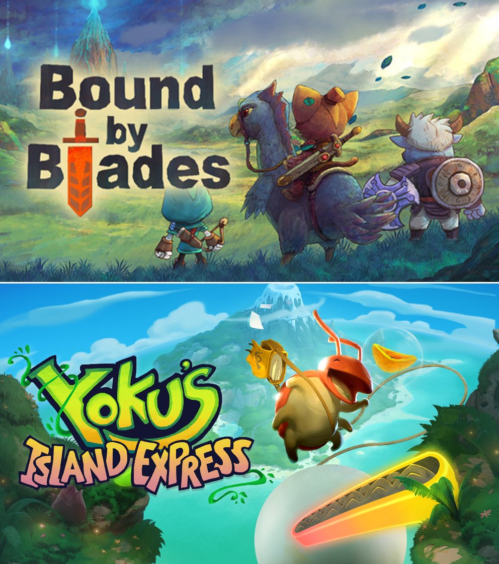thattreewolf's tweet photo. Raffling Bound by Blades and Yoku's Island Express today!

Watch me play Spirit of the North 2, and enter to win one of these DELIGHTFUL games!

Follows are appreciated but never expected!

Streaming live in 5 min! daily from 7-9 PDT  
https://t.co/9jvsLkon2A https://t.co/wUHSsPhSRS