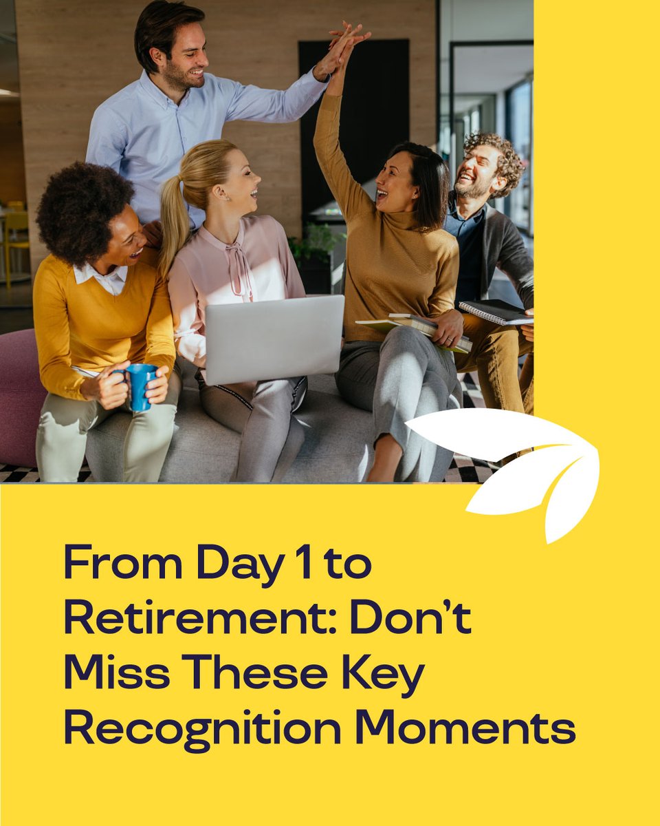 Recognition isn’t just for anniversaries and awards. It’s for the everyday wins, too. 👏

✔️ First days
✔️ Project wins
✔️ Life moments

Recognize all the important moments, big or small. Here are 15 moments to start with in the employee journey.
loom.ly/3Zy6yPk