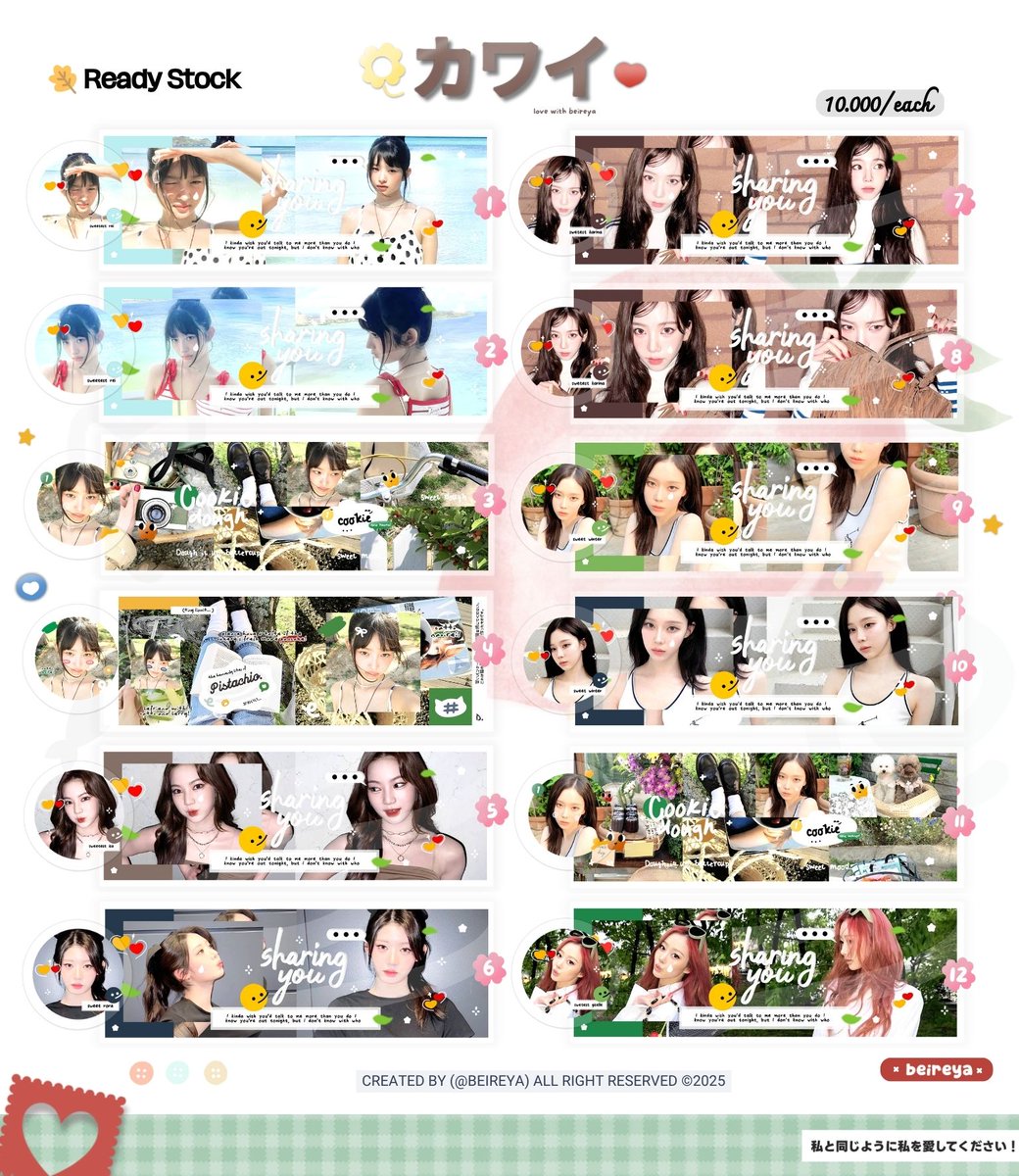 beireya's tweet image. Hallo... Help repost ? Thank you~!! 

Haloo! aku ada bawa layout readystock rei, isa, rora, karina, winter &amp;amp; giselle, yang bisa di jemput sekarang melalui dm ya dengan harga 10k/each.

🤗 mt@ after dm ya

#zonauang #zonajajan