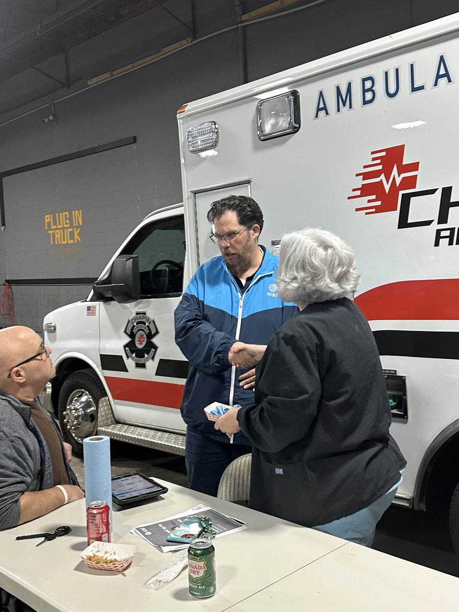 AvrianawithAT&T (@avrianawithatt) on Twitter photo Day 3, Part 2 🎬 Love when the experience we create is so impactful that we’re invited back to help onboard new EMS members and educate them on what FN is all about. Grateful to keep building the future together!
<a href="/Bonilla_Bibi/">Bernice Bonilla</a>
<a href="/RiveraKelvin1/">Kelvin Rivera</a>
<a href="/firas_smadi/">Firas Smadi</a>
<a href="/FirstNet/">FirstNet, Built with AT&T</a> Day 3, Part 2 🎬 Love when the experience we create is so impactful that we’re invited back to help onboard new EMS members and educate them on what FN is all about. Grateful to keep building the future together!
<a href="/Bonilla_Bibi/">Bernice Bonilla</a>
<a href="/RiveraKelvin1/">Kelvin Rivera</a>
<a href="/firas_smadi/">Firas Smadi</a>
<a href="/FirstNet/">FirstNet, Built with AT&T</a>
