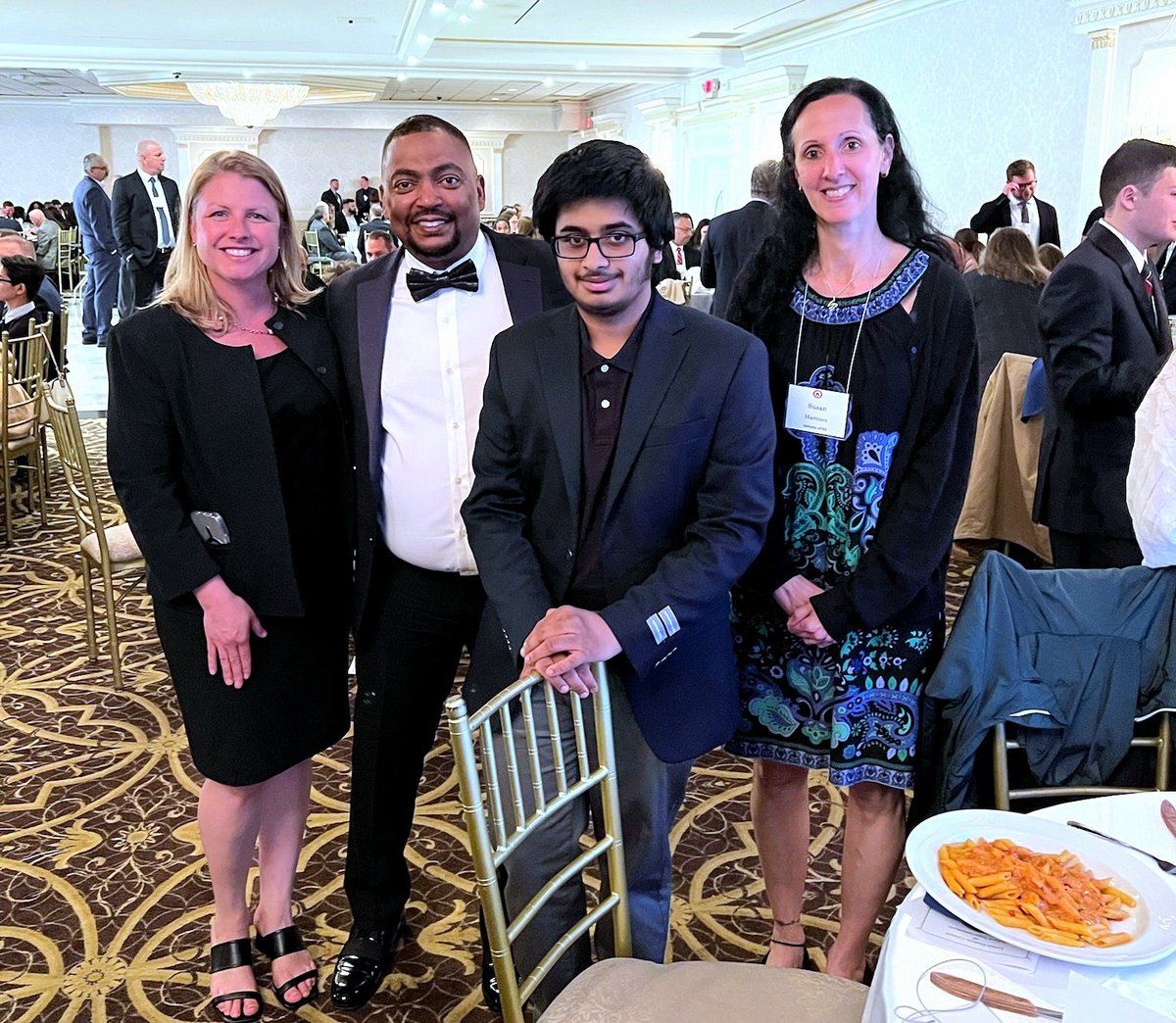 Join me in congratulating our Class of 2025 valedictorian Arvind Shyam &amp; salutatorian Arko Samad (not pictured). We celebrated them at the Carroll F. Johnson Scholastic Achievement Dinner for the top two students, with VHS Principal Kristen Sautner &amp; BOE President Susan Martinez.