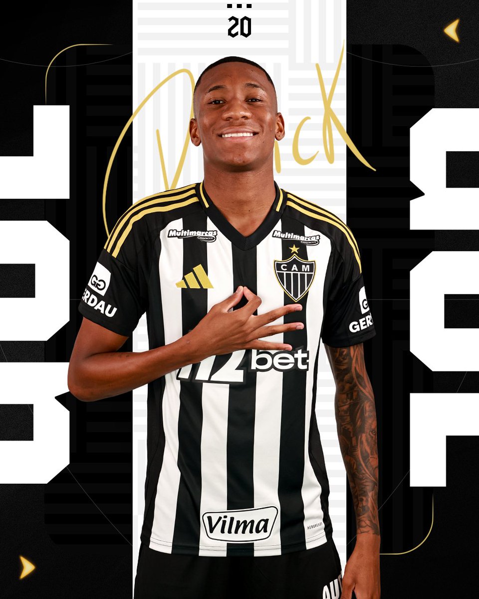 E o Patrick que ainda não tinha nenhum gol no profissional 

fez gol um pelo Galo primeiro que o Paulinho pelo Palmeiras