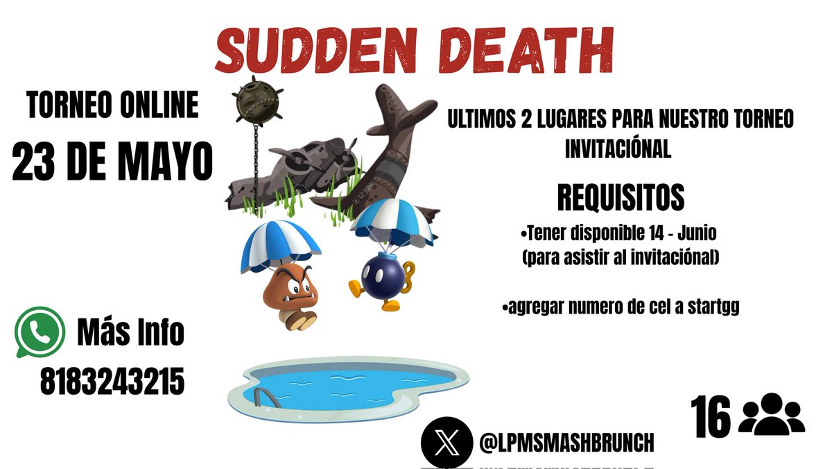 Le daremos prioridad a jugadores con buen placing de nuestros torneos para poder clasificar en la ultima dinamica...

¡Pero ustedes tmb pueden apuntarse!

Comenta para asegurar tu lugar en la fila de espera de nuestro torneo Online este Viernes a las 7PM
👇🏻👇🏻👇🏻👇🏻👇🏻👇🏻