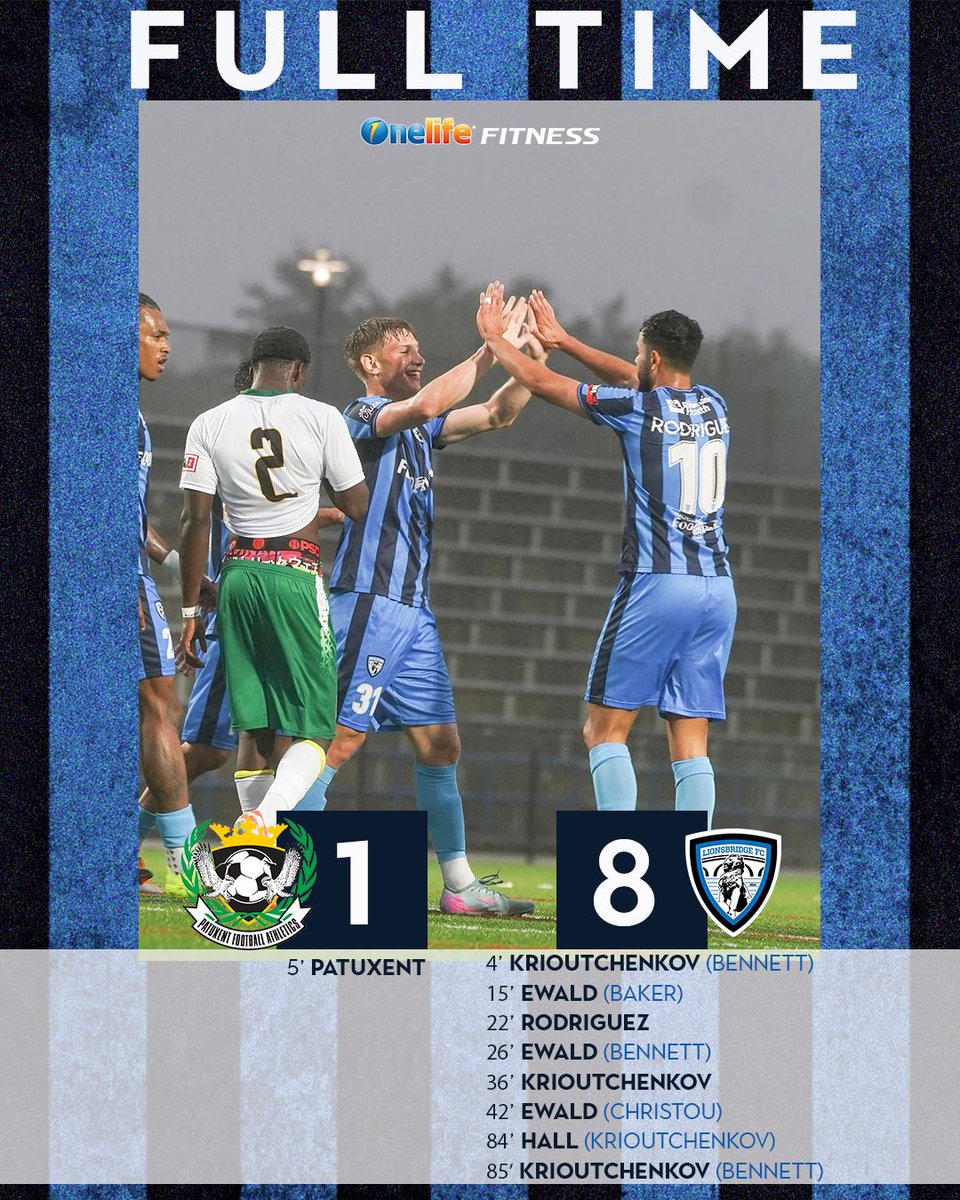The lads get it done on a cold and rainy night in Maryland

#UpTheBridge 🦁