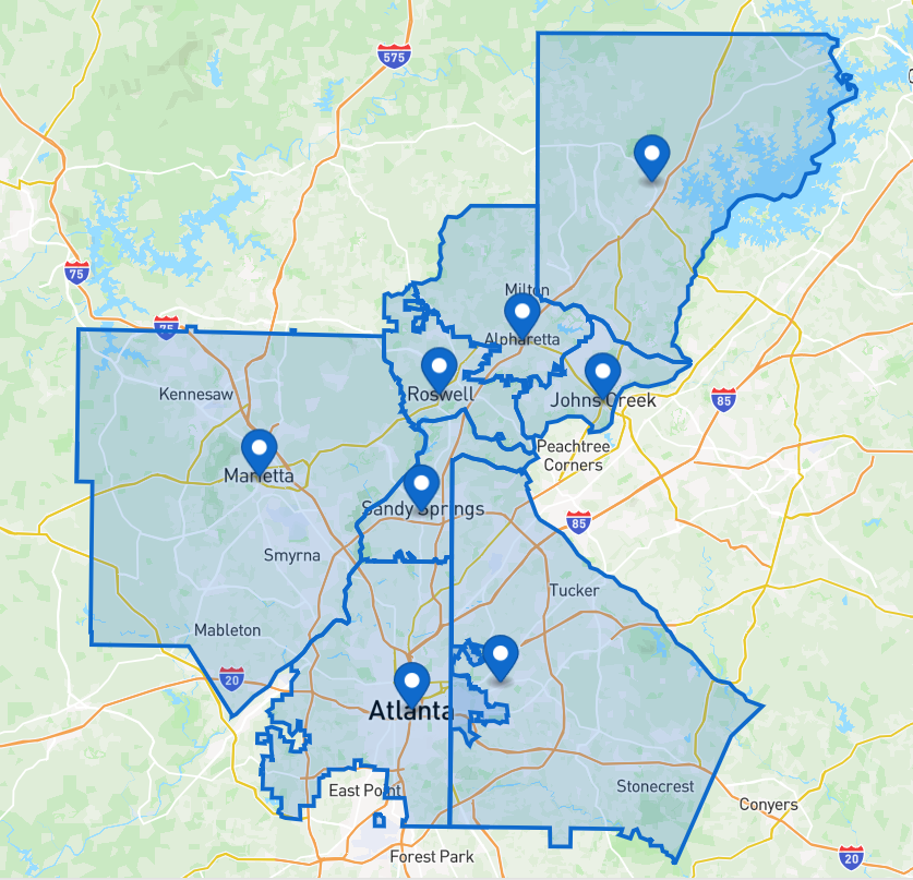 TheVantageAI's tweet photo. Atlanta! We now have even more coverage! Get notified of emergency events directly from your first responders in real time. 

#DekalbCo.
#FultonCo.
#SandySprings
#ForsythCo. 
#Roswell
#CobbCo. 
#Alpharetta
#JohnsCreek

Download VantageAI now!
https://t.co/ao2ZCjgDR3 https://t.co/zG7CAO5rzH