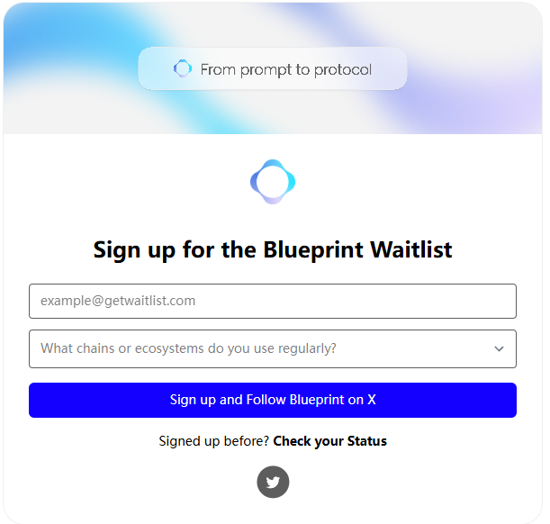 入围 <a href="/GiveRep/">GiveRep</a> 忠诚度精选的AI项目 <a href="/blueprintai/"></a> 
其目标在于重新构建交互方式。刷到推文的兄弟们可以一起来赚积分！可以顺手注册一下Blueprint Waitlist
点赞加1分，评论中带<a href="/GiveRep/">GiveRep</a> 加1分
我会回复并关注！