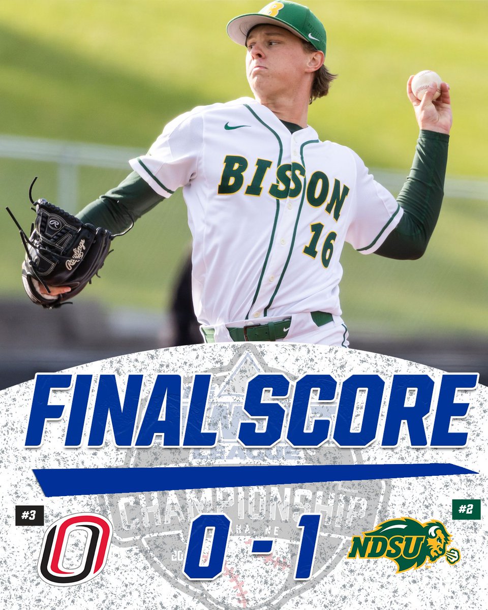The Summit League (@thesummitleague) on Twitter photo ๐๐๐๐๐ ๐๐๐ ๐ ๐๐๐๐๐๐๐ ๐๐ ๐๐๐โผ๏ธ
@NDSUBaseball walks it off on a wild pitch to swipe a 1-0 victory from <a href="/OmahaBSB/">Omaha Baseball</a> in an extra-inning pitcher's duel on Opening Day of the 2025 #SummitBSB Championship
#ReachTheSummit ๐๐๐๐๐ ๐๐๐ ๐ ๐๐๐๐๐๐๐ ๐๐ ๐๐๐โผ๏ธ
@NDSUBaseball walks it off on a wild pitch to swipe a 1-0 victory from <a href="/OmahaBSB/">Omaha Baseball</a> in an extra-inning pitcher's duel on Opening Day of the 2025 #SummitBSB Championship
#ReachTheSummit