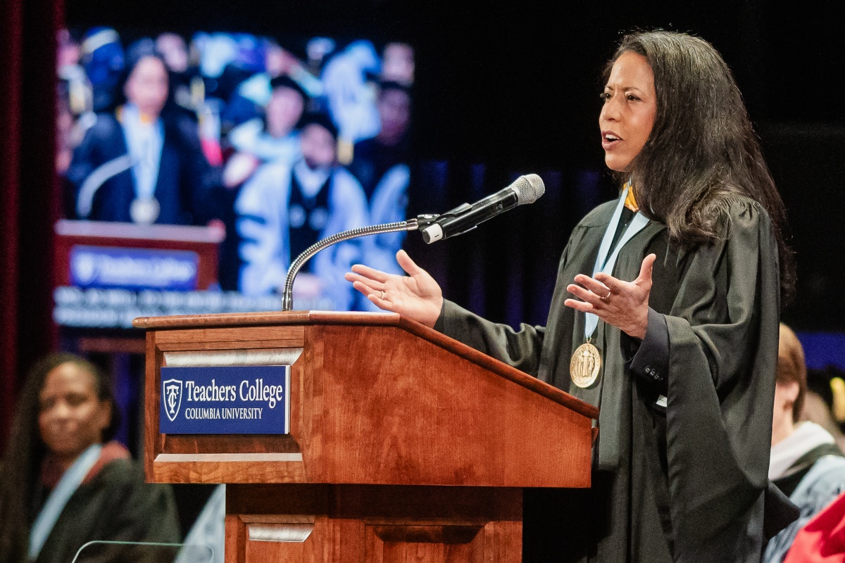 TeachersCollege's tweet photo. Cheers to you, Class of 2025! Our graduates from the Arts &amp; Humanities, Curriculum &amp; Teaching, and EPSA departments are now proud alumni of TC. Thank you for joining us in celebrating our graduates! #TCHappy https://t.co/rHLw6Km2nd