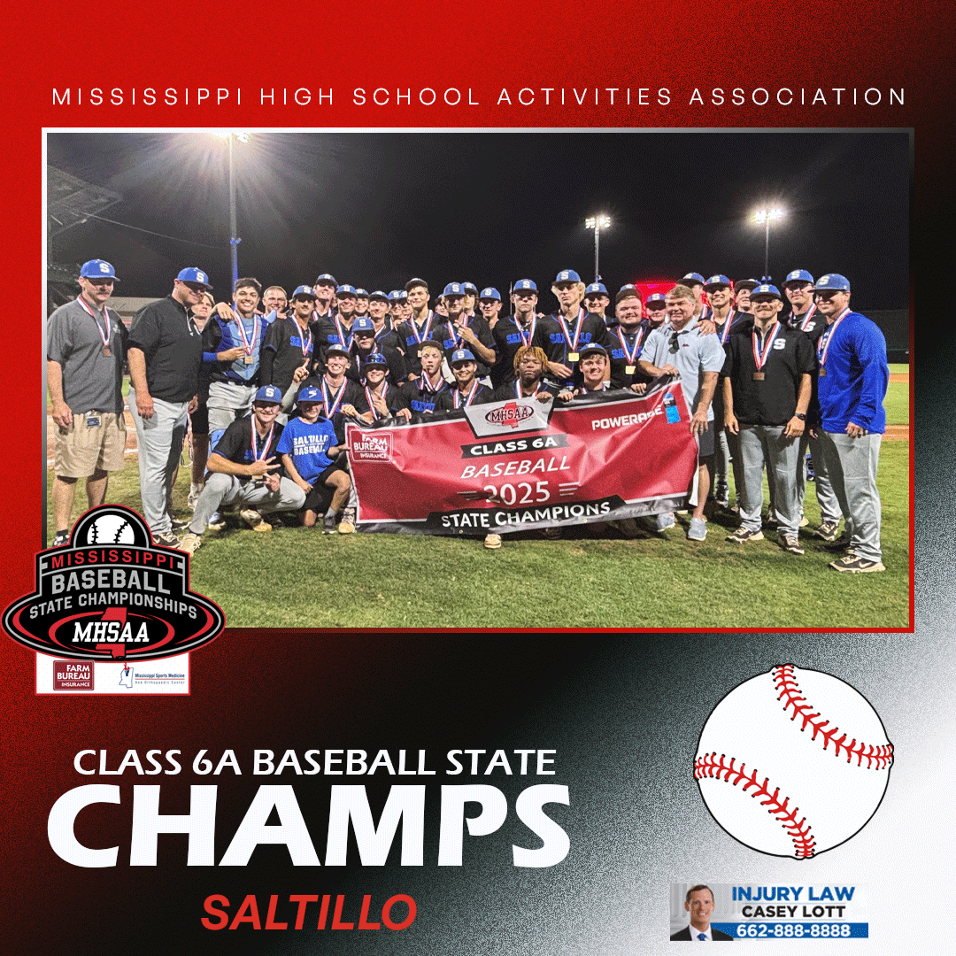 🏆 Champions Alert! 🏆    

Congratulations to Saltillo on winning the 2025 Mississippi Farm Bureau Baseball State Championship for Class 6A!

<a href="/MSFarmBureau/">msfarmbureau</a>