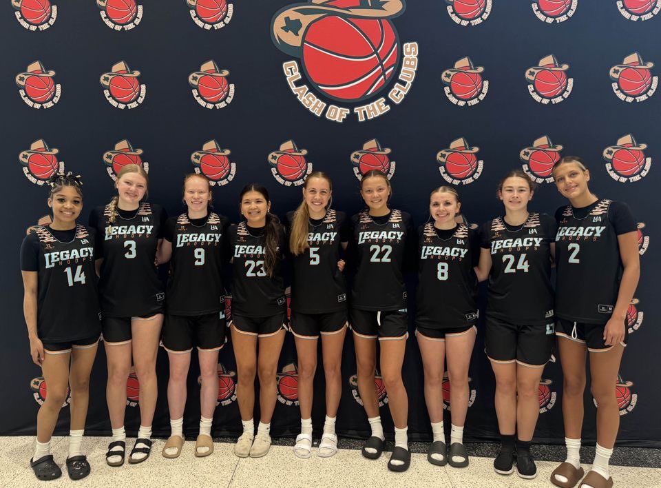 16U Elite kicked off another season on the <a href="/Elite40League/">Elite 40 League</a> in Houston at the Clash of the Clubs. Played some tough competition with college coaches in attendance. Looking forward to the next stop on the E40. Keep gettin better! 🖤🩵🧡 #LegacyHoops #MoreThanBasketball #Family #E40