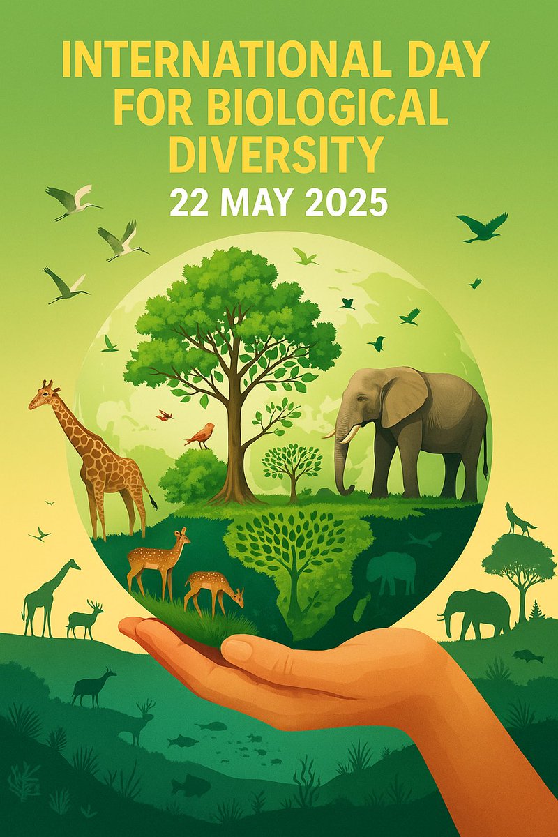 VJSFederation's tweet photo. Today is #InternationalDayForBiologicalDiversity 🌿
A reminder of the rich variety of life that sustains our planet 🌍
From forests to oceans, every species matters.
Let’s protect our biodiversity — our future depends on it.
#BiodiversityDay #ProtectNature #Biodiversity2025 https://t.co/pa5EVWWHKb