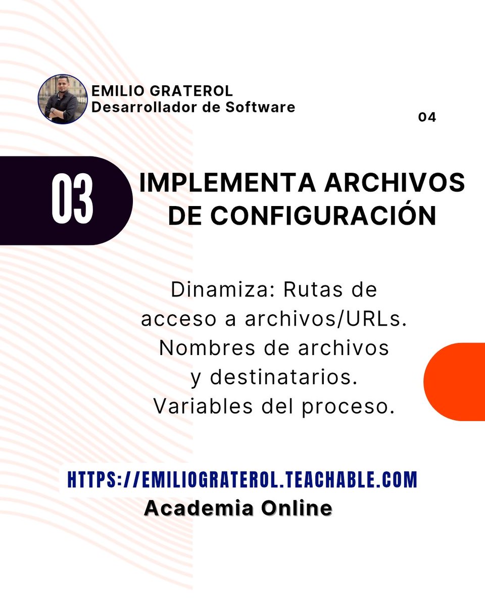 graterolz's tweet photo. 3️⃣ IMPLEMENTA ARCHIVOS DE CONFIGURACIÓN

#rpa #automatizacion #automation #programacion #desarrollodesoftware #emiliograterol #roboticprocess https://t.co/6aICtz3ZLV