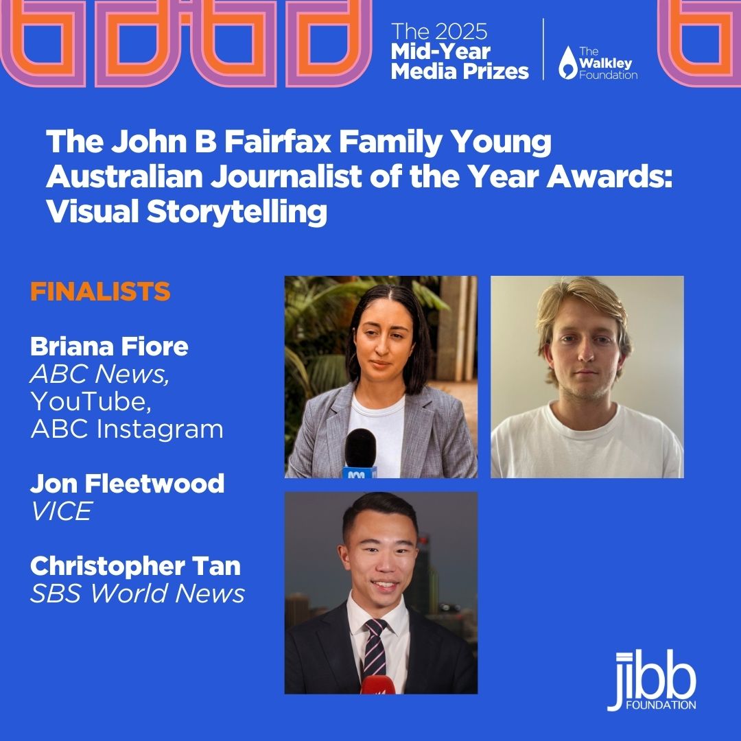 Walkley Foundation (@walkleys) on Twitter photo Congratulations to the 2025 finalists for Visual Storytelling: <a href="/briana_fiore/">Briana Fiore</a>, <a href="/abcnews/">ABC News</a>, YouTube, ABC Instagram; Jon Fleetwood, <a href="/VICE/">VICE</a>; <a href="/christophert77/">Christopher Tan</a>, SBS World News, <a href="/SBSNews/">SBS News</a>. Congratulations to the 2025 finalists for Visual Storytelling: <a href="/briana_fiore/">Briana Fiore</a>, <a href="/abcnews/">ABC News</a>, YouTube, ABC Instagram; Jon Fleetwood, <a href="/VICE/">VICE</a>; <a href="/christophert77/">Christopher Tan</a>, SBS World News, <a href="/SBSNews/">SBS News</a>.