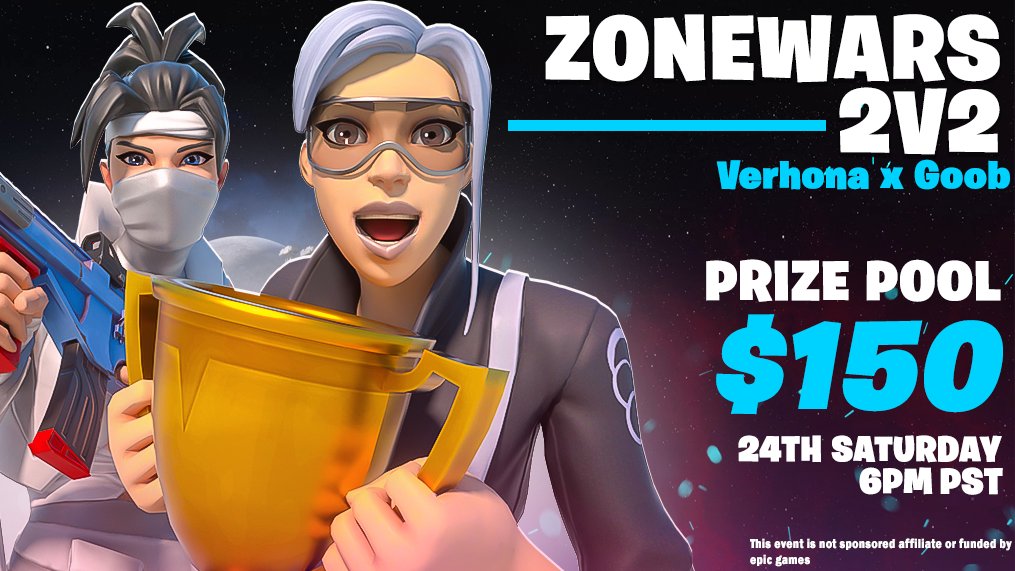 🔴GOOB X <a href="/Verhona2/">MRN Verhona</a> 2V2 BRACKET🔴
💰PRIZE: $150 - $75 EACH💰
⏰DATE &amp; TIME: 5/24/25 6PM PST/9PM EST⏰
✖️TO PLAY, MUST FOLLOW: @Goob7_ &amp; <a href="/Verhona2/">MRN Verhona</a> 
  LIKE❤️&amp; RETWEET♻️
  TAG YOUR DUO PARTNER IN THE REPLYS
  LASTLY, GLHF‼️

🟣HOSTED @/Verhona on Twitch🟣

twitch.tv/verhona