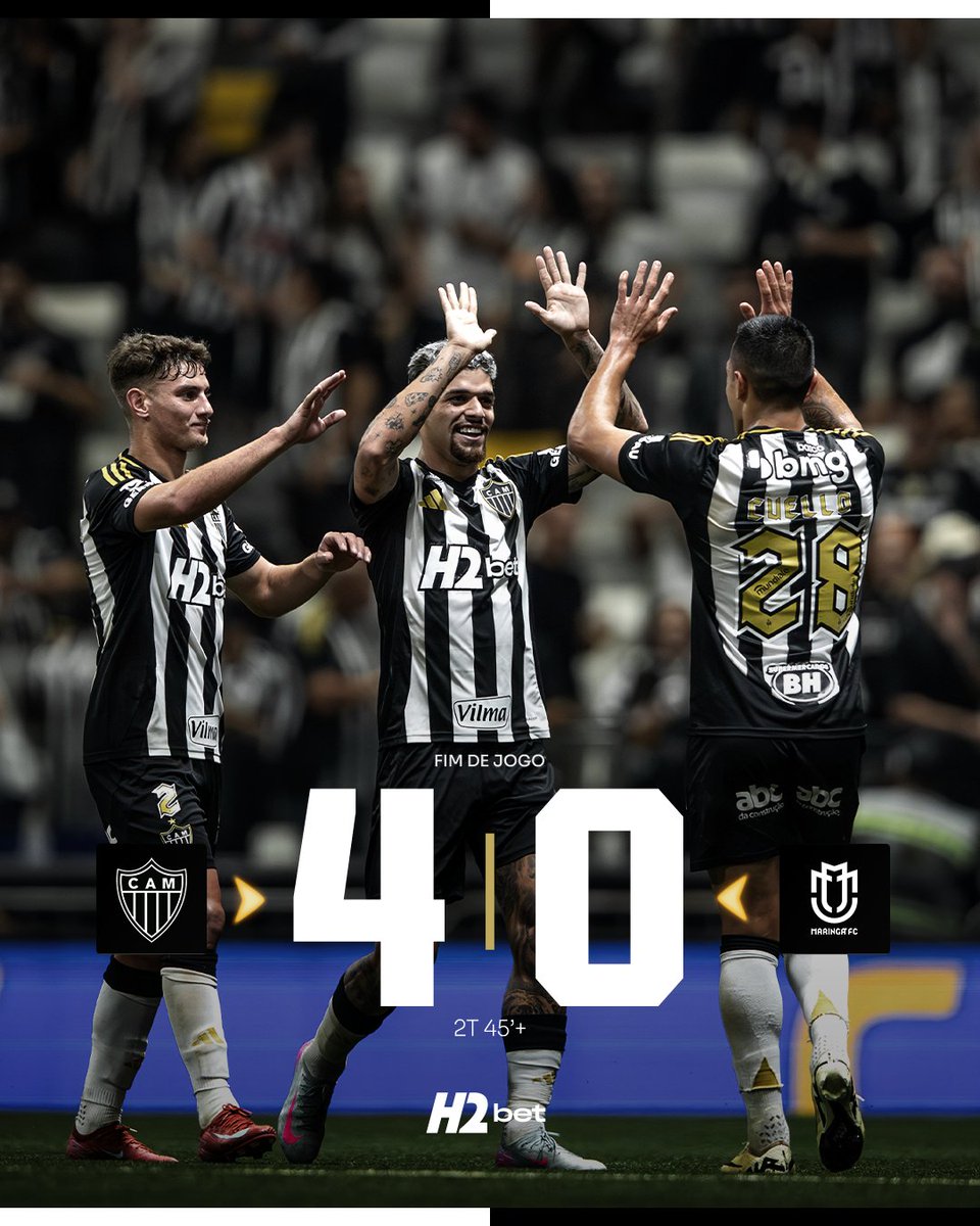 💪🏾🐔 FIM DE JOGO: COM MUITO VOLUME OFENSIVO, GALO TEM GRANDE ATUAÇÃO, GOLEIA O MARINGÁ NA @ARENAMRV E GARANTE VAGA NAS OITAVAS DA COPA DO BRASIL!

⚽ RUBENS, PATRICK, RONY E LYANCO MARCARAM 

#VamoGalo #CAMxMFC 🏴🏳️