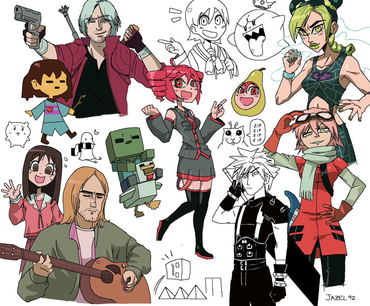 Jazel92's tweet photo. Doodles de las historias 
#digitalart #art #drawing https://t.co/pRN54blNj2