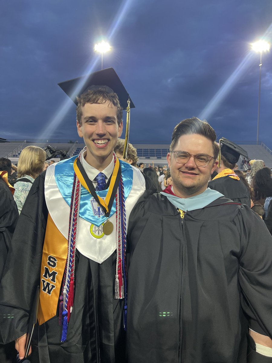 This guy!!! SO proud of Lachlan Smith after a flawless speech at graduation tonight!! 🔥❤️🔥❤️🔥❤️ (And the other guy in the pic, we like him, too😃. Yay, Swafford for being a great coach and teacher!)