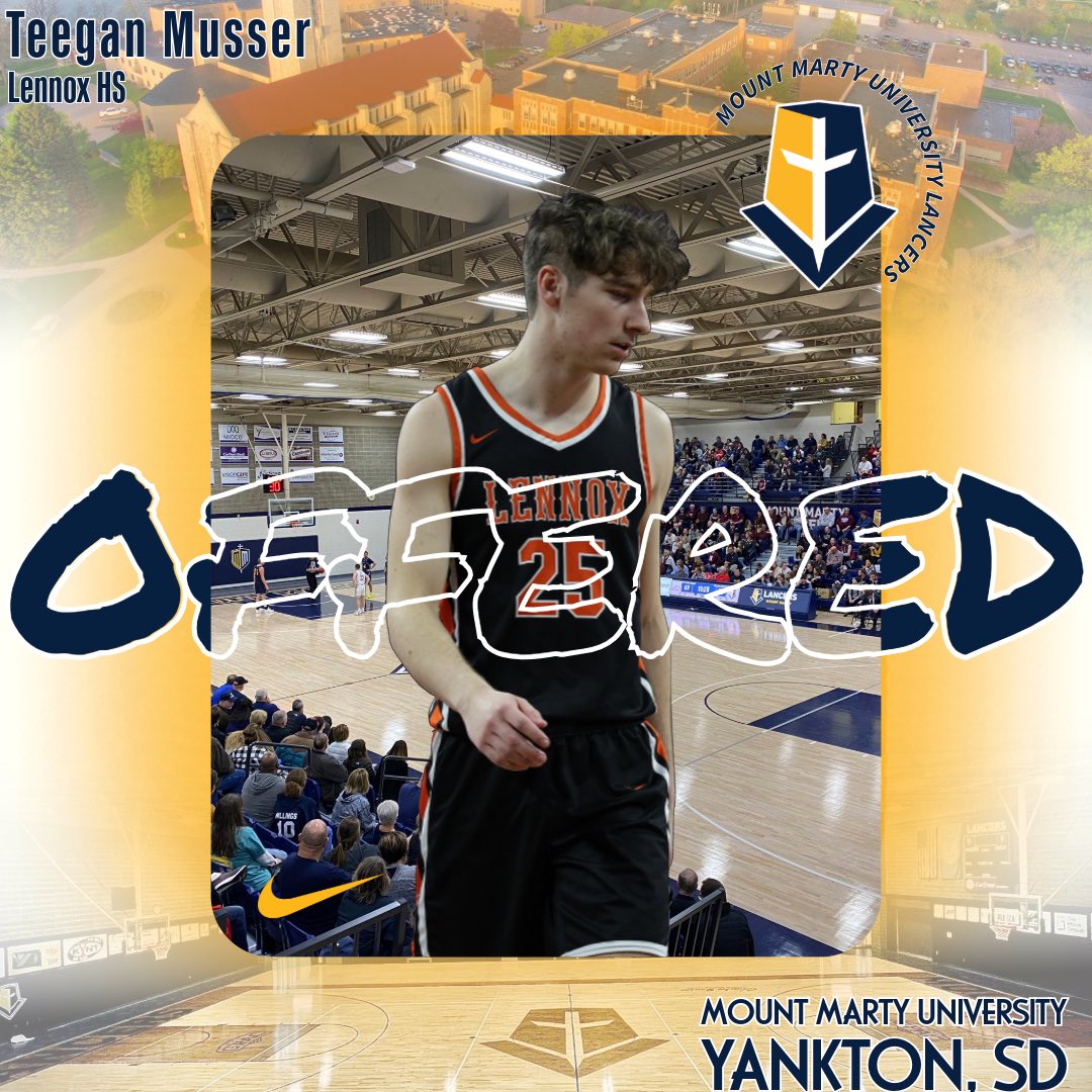 Teegan Musser (@teeganmusser) on Twitter photo After a great visit today I am blessed to receive an offer from <a href="/MMULancersMBB/">Mount Marty Men’s Basketball</a> to play at the next level ! Thanks <a href="/CollinAuthier/">Collin Authier</a> for the opportunity! After a great visit today I am blessed to receive an offer from <a href="/MMULancersMBB/">Mount Marty Men’s Basketball</a> to play at the next level ! Thanks <a href="/CollinAuthier/">Collin Authier</a> for the opportunity!