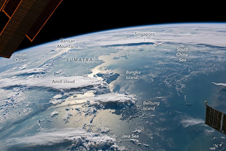 From International Space Station...