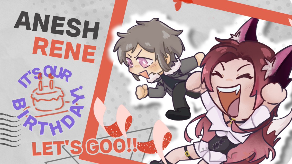 JANGAN LUPA DATENG KE STREAM ULTAH RENE SAMA ANESH YAAA MALAM INI

🔴: 19.00 WIB
🔗: youtube.com/live/C3VTbw8p0…

Kalian bisa kasih ucapan di GFrom ini:
forms.gle/ZH1bXkQB33ZWPv…

SEE YOU SOON!!!!