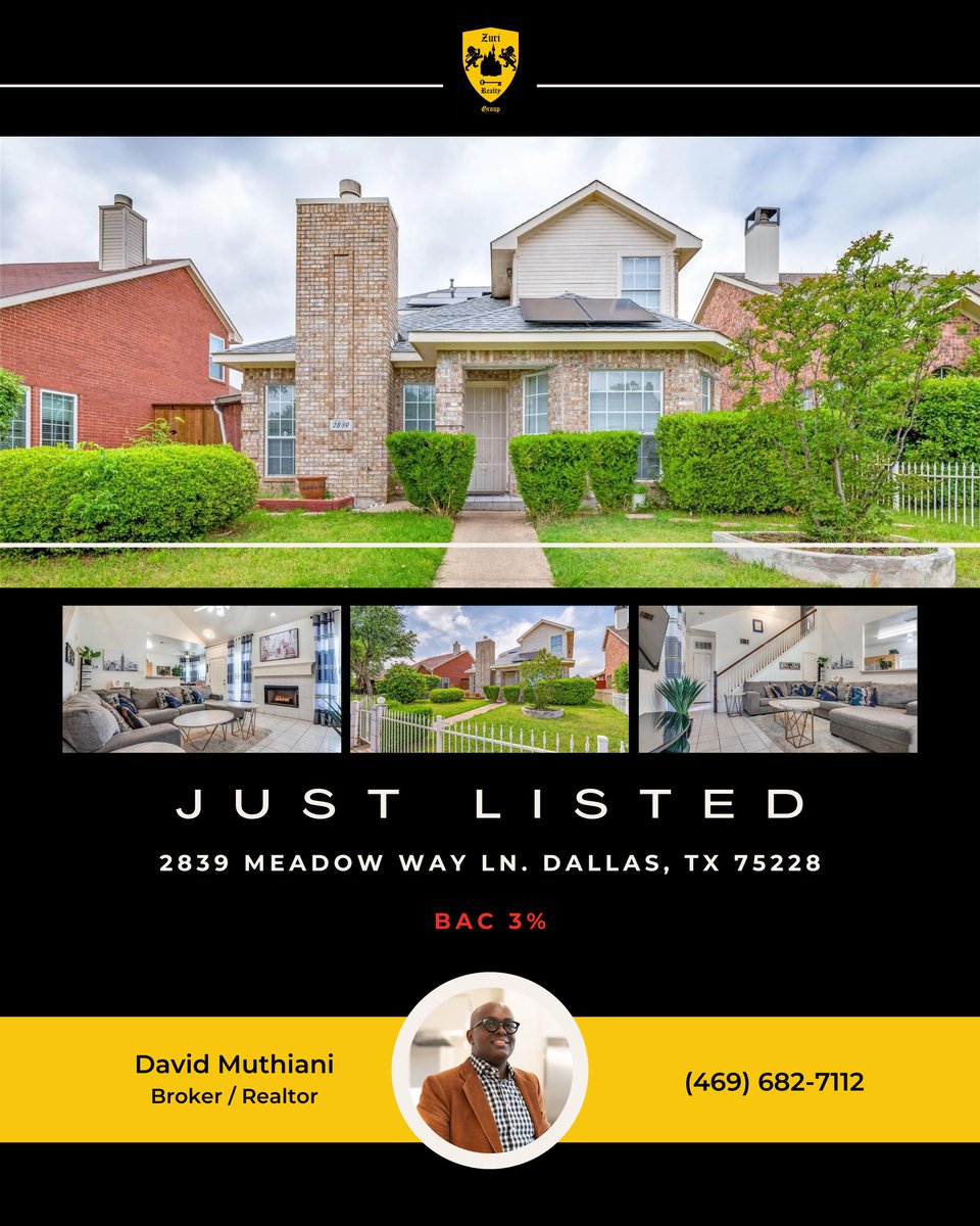 ZuriRealtyGroup's tweet photo. Another Zuri JUST LISTED🏡!It starts with a Zuri Real Estate Strategic Consultation. @ZuriRealtyGroup #ZuriRealtyGroup #Residential #LUXE #CUSTOM #Commercial #Land #LIST #BUY #NewConstructionExpert #ConsultWithZuriRealtyGroupAndMakeAnInformedDecision #AZuriRealEstateLifestyleItIs https://t.co/6Nr4IWIuNY