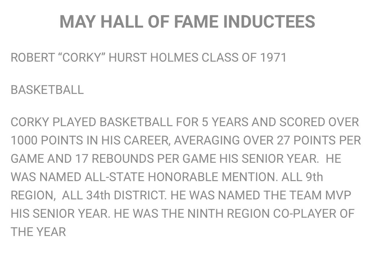 Congrats to my dad for making the NKY Hall of Fame! Well deserved.